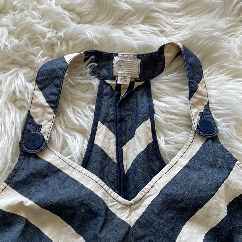 Postmark by Anthropologie Endpoint Chevron Overall Jumper Dress - Picture 4 of 10